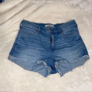 High waisted Hollister jean shorts